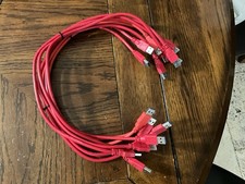 8 Red USB 3.0 Type-A Male to Type-A Male Cable 3ft Round USB Cable