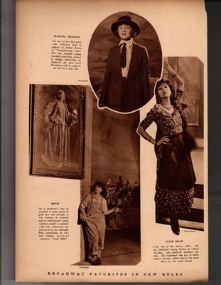 1920 Theatre - Martha Hedman, Mitzi and Alice Brad Original print