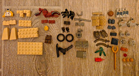 Lego Pharaoh's Quest Golden Staff Guardians 7306 100% Pieces and Manual, No Box