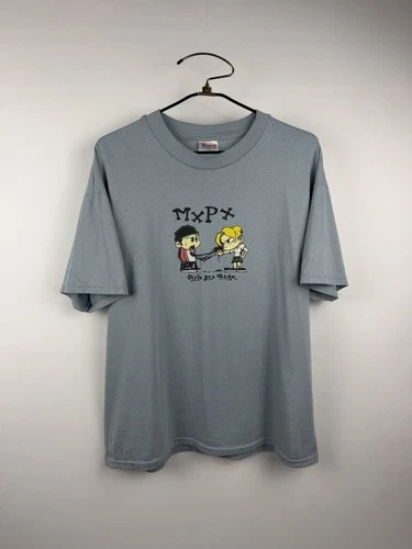 MxPx “Girls Are Mean" Rare Punk Rock Band Tee T 1990s vintage concert t-shirt, vintage, size XL, single stitch, B+ condition