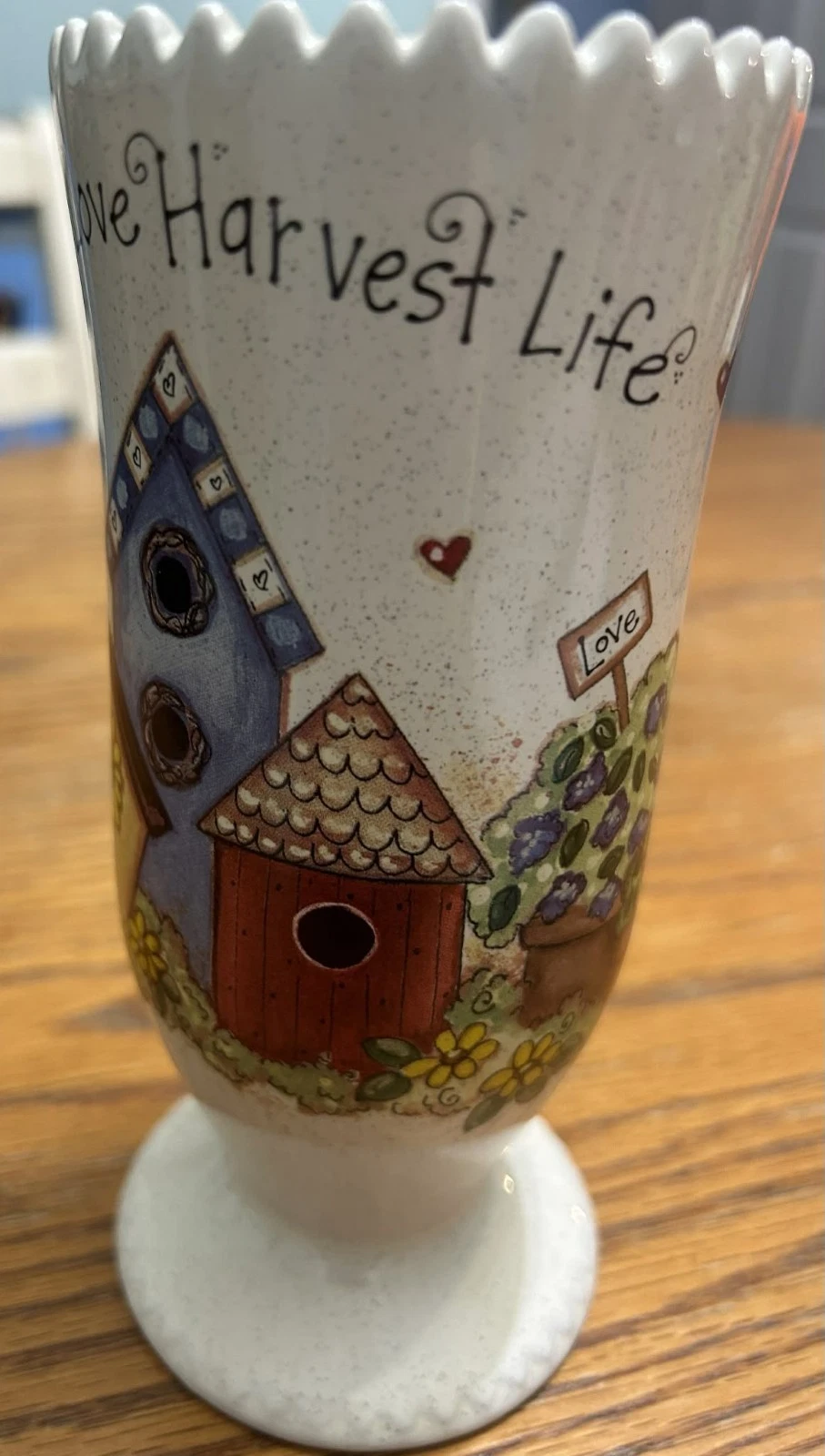 NWT "Garden Pleasures" ceramic VASE
