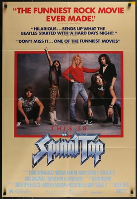 THIS IS SPINAL TAP (1984) Original One Sheet 27x41 Rock Comedy Movie Poster