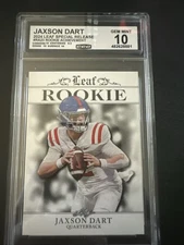 2024 Leaf Rookie Achievement #RA-23 Jaxson Dart CCG GRADED GEM MINT 10 NY Giants