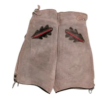 Vintage Suede Leather German Lederhosen Shorts - 30” Octoberfest