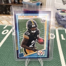 Panini 2025 Donruss blue Optic Rated Rookie Kaleb Johnson Steelers #232 NFL