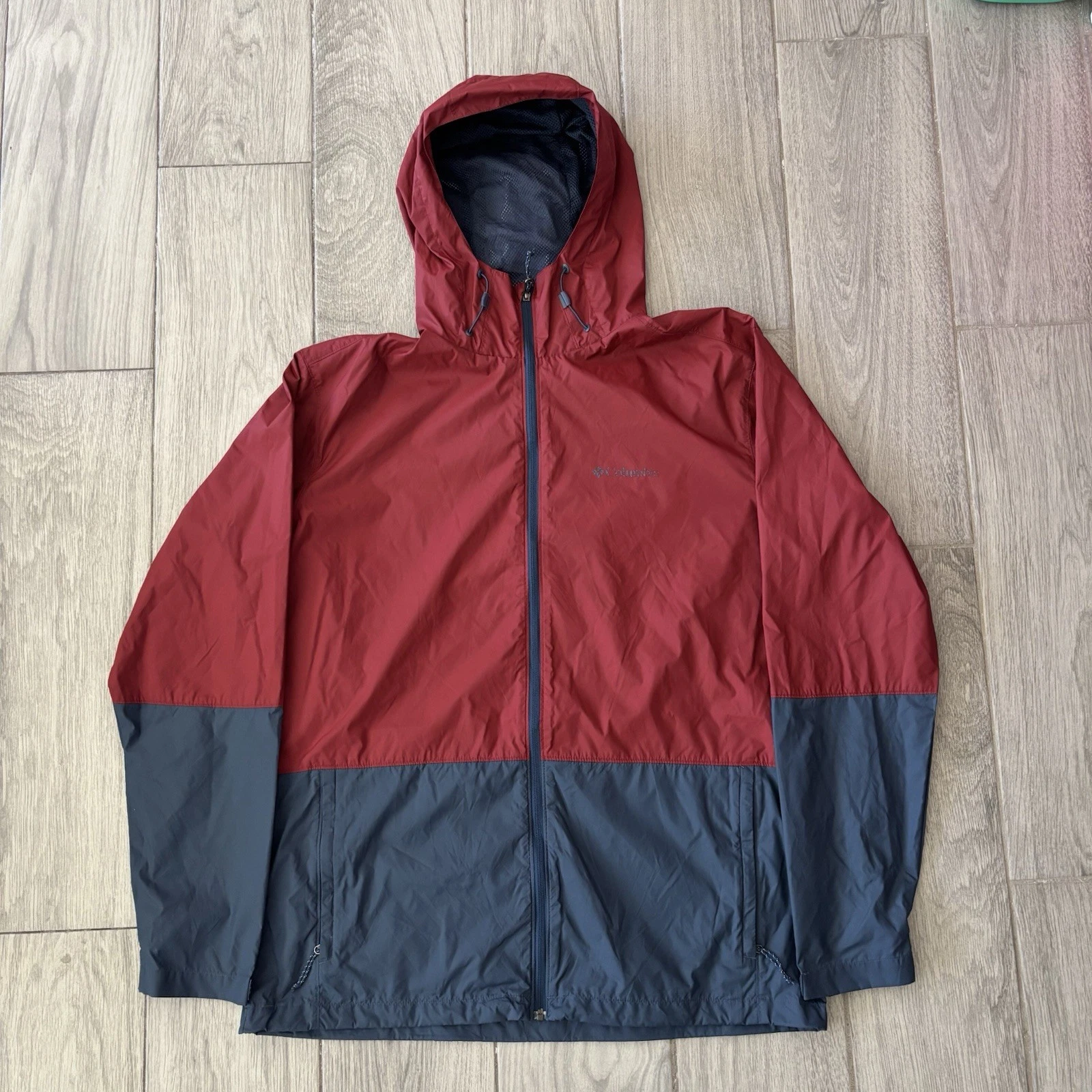 Columbia Roan Mountain Jacket Hooded Lightweight Rain Windbreaker Large Tall
Opens in a new window o
