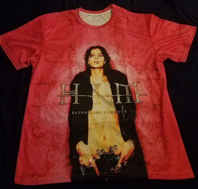 HIM Band Razorblade Romance 3D T Shirt Full  Size S-5XL
