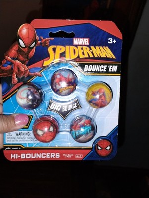 Marvel Spiderman 5 Pack Hi Bounce Bouncy Balls - JA-RU BOUNCE  EM