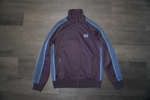 Needles Track Jacket Size Small Bordeaux Butterfly Logo Zip Polyester Japan