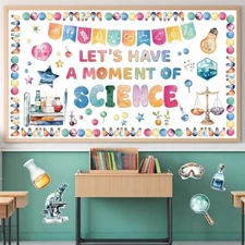  Science Bulletin Board Set for Classroom Decorations Scientific Cutouts for 