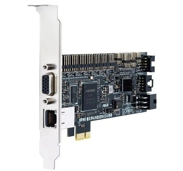 Asus IPMI Expansion Card w/ Dedicated Ethernet Controller, VGA Port, PCIe 3.0 x - Image 2 of 3