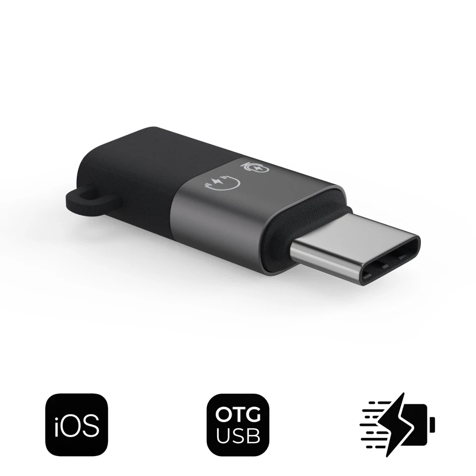 USB C auf iOS iPhone Adapter OTG USB-C Adapter Kopfhörer Mikrofon iPhone iPad - Bild 4 von 4