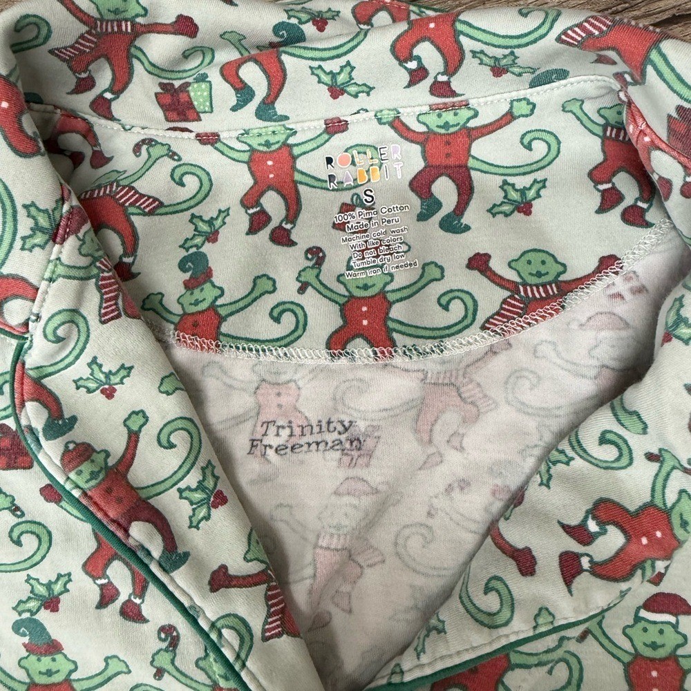 Roller Rabbit- Holiday Monkey- Size small - image 4