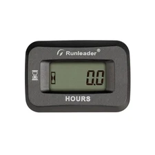 Runleader Digital Hours Counter,Volt.DC 5V to 60V, 50 Maintenance... 