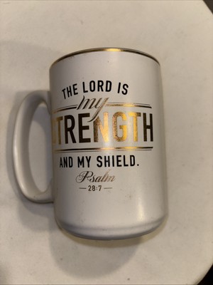 Vgt.  Psalm 28:7  Coffee Mug By Christian Art Gifts Dark Interior New*