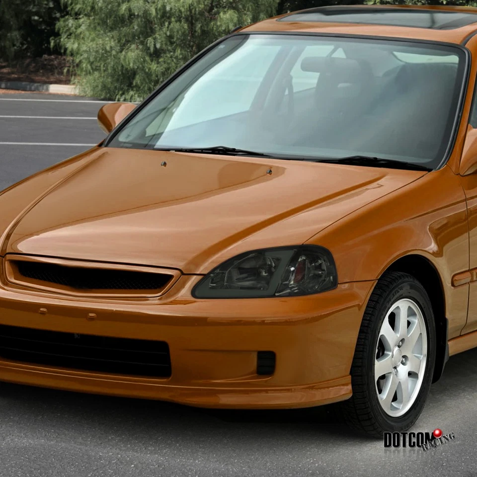 Fits 1999-2000 Honda Civic CX DX EX LED Tube Headlights Turn Signal Lamps 99-00 — 第 2/4 张图片