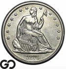 1876-CC Seated Liberty Half Dollar *Rare Carson City Issue* Choice AU++/Unc!