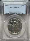 1959 50c Silver Proof Franklin Half Dollar PCGS PF 66 - Mounted Upside Down 🙃