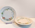 Set of 4 Poole Pottery Wild Garden Side Tea Plates 6 5 8 Vintage 1980s