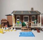 Vintage 1987 Playmobil 3769 Farmhouse Retired Incomplete Set
