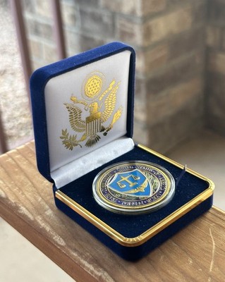 U.S. Federal Trade Commission Challenge Coin in Blue Velvet Case ·NEW· ·IN STOCK