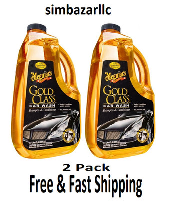 Meguiar's G7148 Gold Class Car Wash Shampoo and Conditioner - 48 oz (2 Bottles)