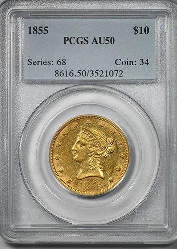 1855-P Liberty Eagle — photo from the most recent tracked eBay sale