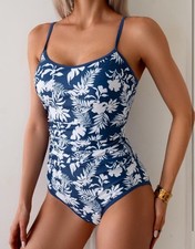 Women's One Piece Swimsuit Tummy Control Slimming Bathing Suit, Large