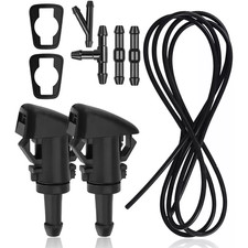 2PCS Windshield Washer Wiper Water Spray Nozzle for Chrysler 300C Jeep Dodge Ram
