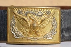 INDIAN - SPANISH AMERICAN WARS US ARMY BELT AND BUCKLE ORIGINAL GOOD CONDITIONS
