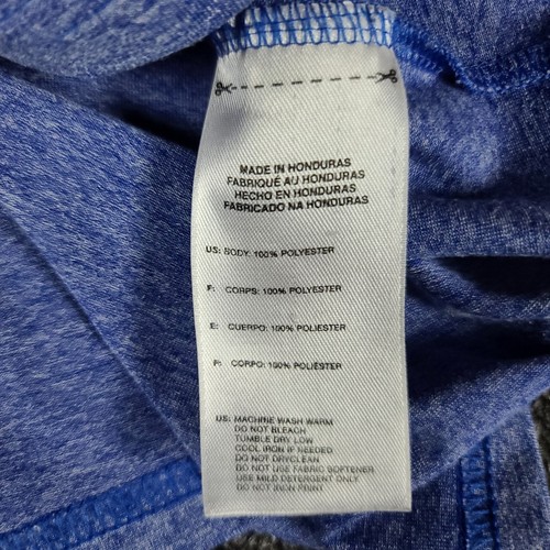 Adidas Shirt Herren Medium Blau Climalite Gym Workout Laufen Rundhals Active Tee - Bild 10 von 11