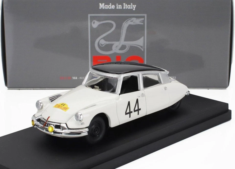 1/43 RIO CITROEN DS19 N 44 WINNER RALLY TOUR DE CORSE 1961 WHITE BLACK - Immagine 3 di 3