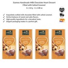 Szamos Handmade Milk Chocolate Heart Dessert Filled with Salted Caramel 110gx4