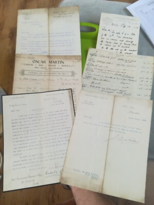 B# Auswahl von 20 Anwaltsbriefen / Dokumenten von 1900-1920. Leicester/Derby