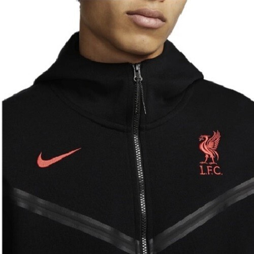 liverpool tech pack hoodie black