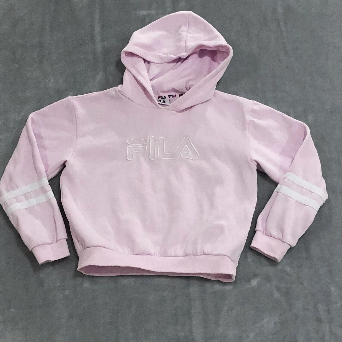chinese dress ladies Fila Womens Midweight Fleece Pullover Logo Hoodie (US, Alpha, 2X, Regular,  Regular, Mulberry) at Amazon Women's Clothing store main image 1