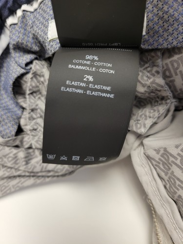 $395 Nuevos Pantalones PT TORINO Mezcla Algodón Para Hombre 32 Calce Ajustado Frente Plano UE 48 Gris - Imagen 9 de 9
