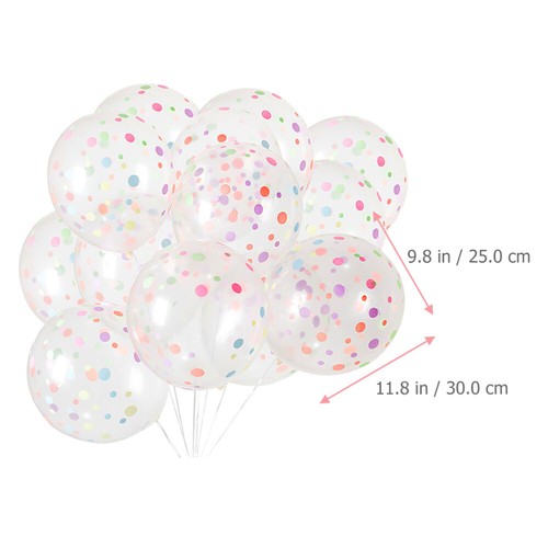 50 Palloncini a Punti in Lattice Colorati Decorazioni Natalizie Accessori per Feste - Foto 3 di 10