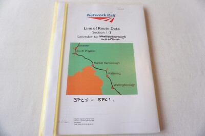 2005 Network Rail Driver Streckensignal & Guide Manual Line of Railway Streckendaten