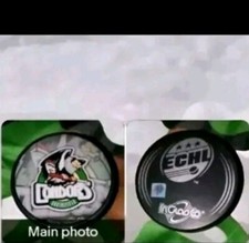 BAKERSFIELD CONDORS INGLASCO ECHL RARE SHADOW LOGO PUCK  MADE IN SLOVAKIA 🇸🇰 