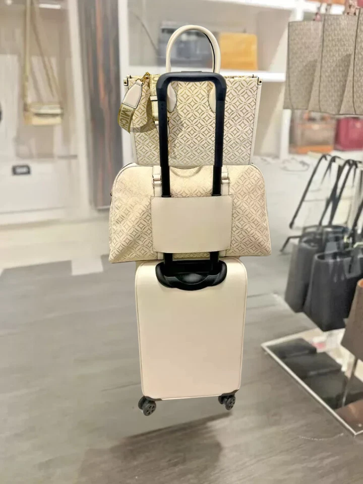 Maleta pequeña Michael Kors + bolso de lona XL + bolso de mano para viaje viaje escapada MK Foto 3 de 4