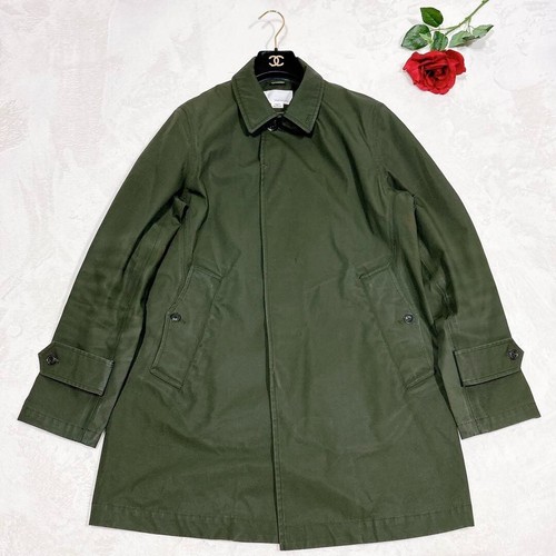 Nanamica Men's Gore-Tex Trench Coat Outerwear Green Khaki Purple Pockets Cotton - Picture 2 of 10