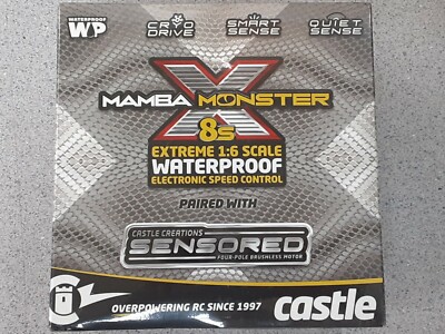 Castle Creations MonsterX8S 33.6V ESC with 1717-1260KV Sensored Motor Brand New!