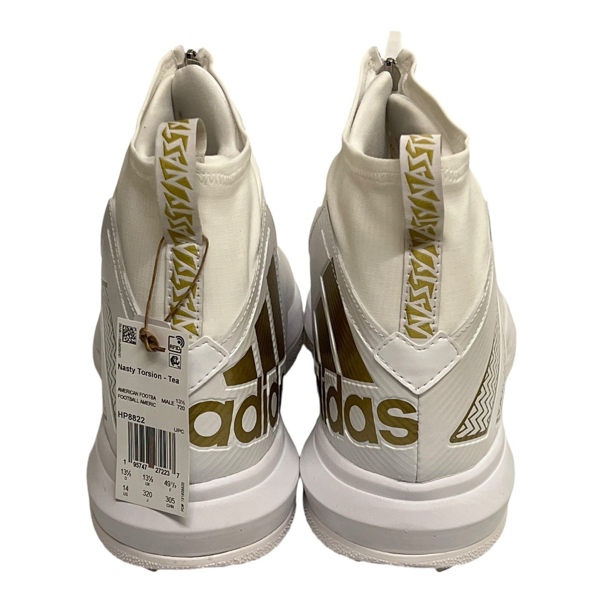 Adidas Nasty Torsion Lineman Football Cleats Men\'s White & Gold Size 14 HP8822 Amazon.com | adidas Nasty Torsion 20 (Wide) Cleat - Men main image 4
