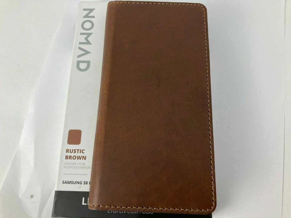 Funda Cartera Cuero Nomad con Ranuras para Tarjetas Efectivo para Samsung Galaxy S8+ plus Marrón Foto 2 de 4