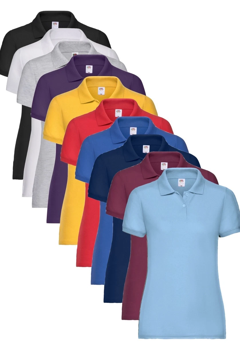 Fruit of the Loom - Maglietta Lady-Fit a Manica Corta - Donna (M) (Girasole