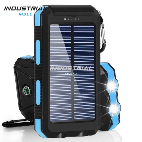 80000mAh Solar Power Bank 2 LED Dual USB External Battery Pack Charger - Zdjęcie 18 z 20