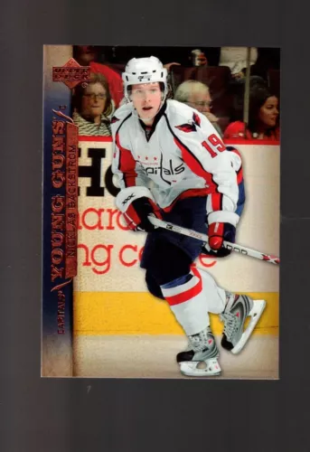 UD 07/08  NICKLAS BACKSTROM YOUNG GUNS ROOKIE CARD  # 249  WASHINGTON CAPITOLS