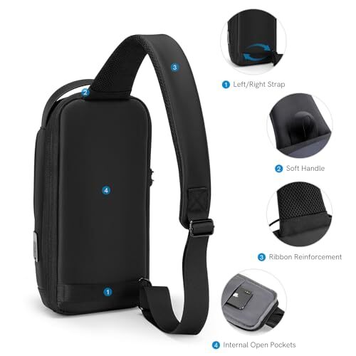 Crossbody Bag for Men & Women Small Crossbody Casual Travel Tiny Tsa