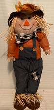 Scarecrow Boy 25" Fall Thanksgiving Halloween Decor Freestanding